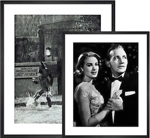 Girl by the lakeside in a black dress