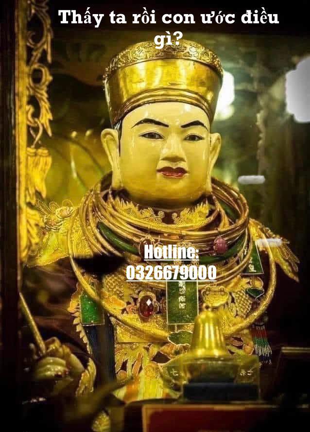 Golden Deity Statue with Text Overlay