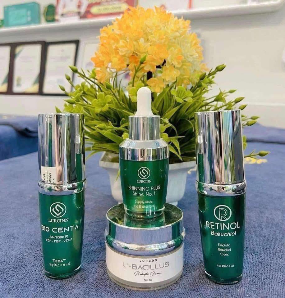 Lurcinn Skincare Collection Display